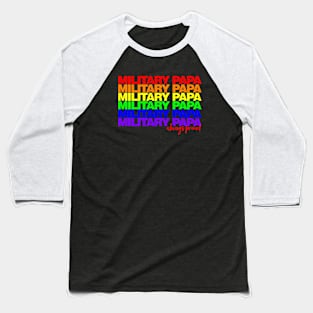 Military Papa Pride Baseball T-Shirt